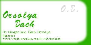 orsolya dach business card